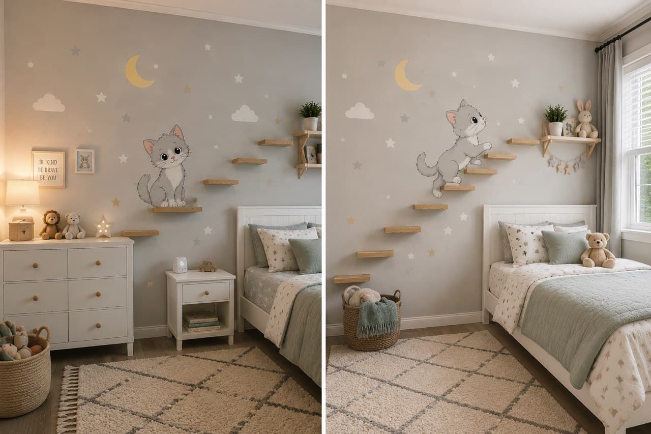 Staircase and wall painting project